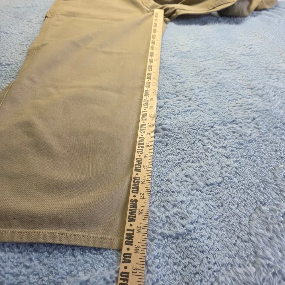 Vintage y2k Levi's Silver Tab Khakis Men's 34x30 Tan Baggy Carpenter Cargo Pants